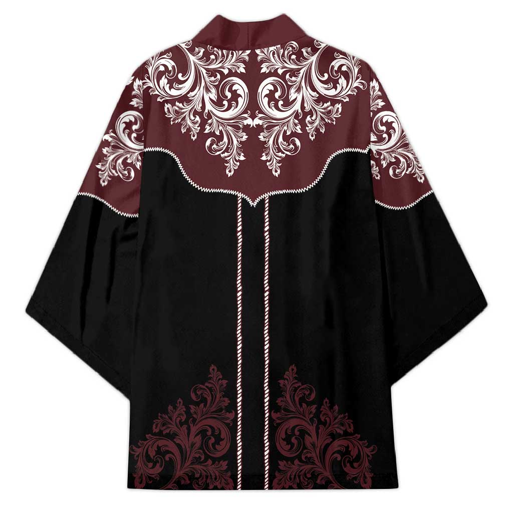 Vintage Western Cowboy Kimono Black Version - Wonder Print Shop