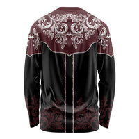 Vintage Western Cowboy Long Sleeve Shirt Black Version - Wonder Print Shop