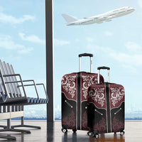 Vintage Western Cowboy Luggage Cover Black Version - Wonder Print Shop