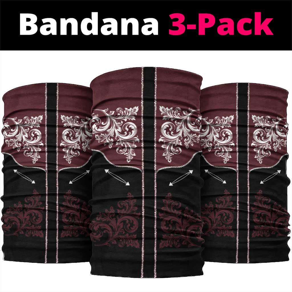 Vintage Western Cowboy Neck Gaiter Black Version - Wonder Print Shop