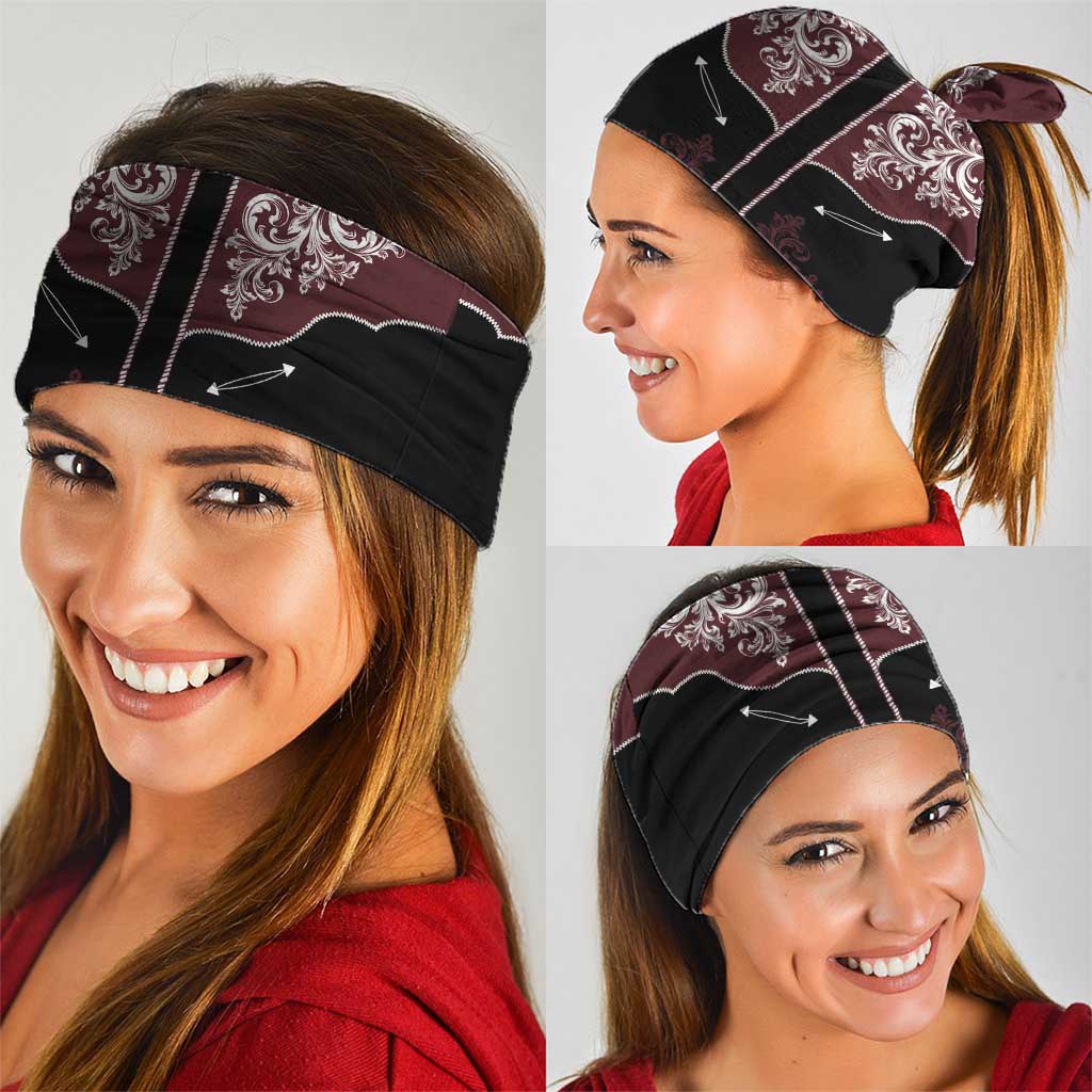 Vintage Western Cowboy Neck Gaiter Black Version - Wonder Print Shop