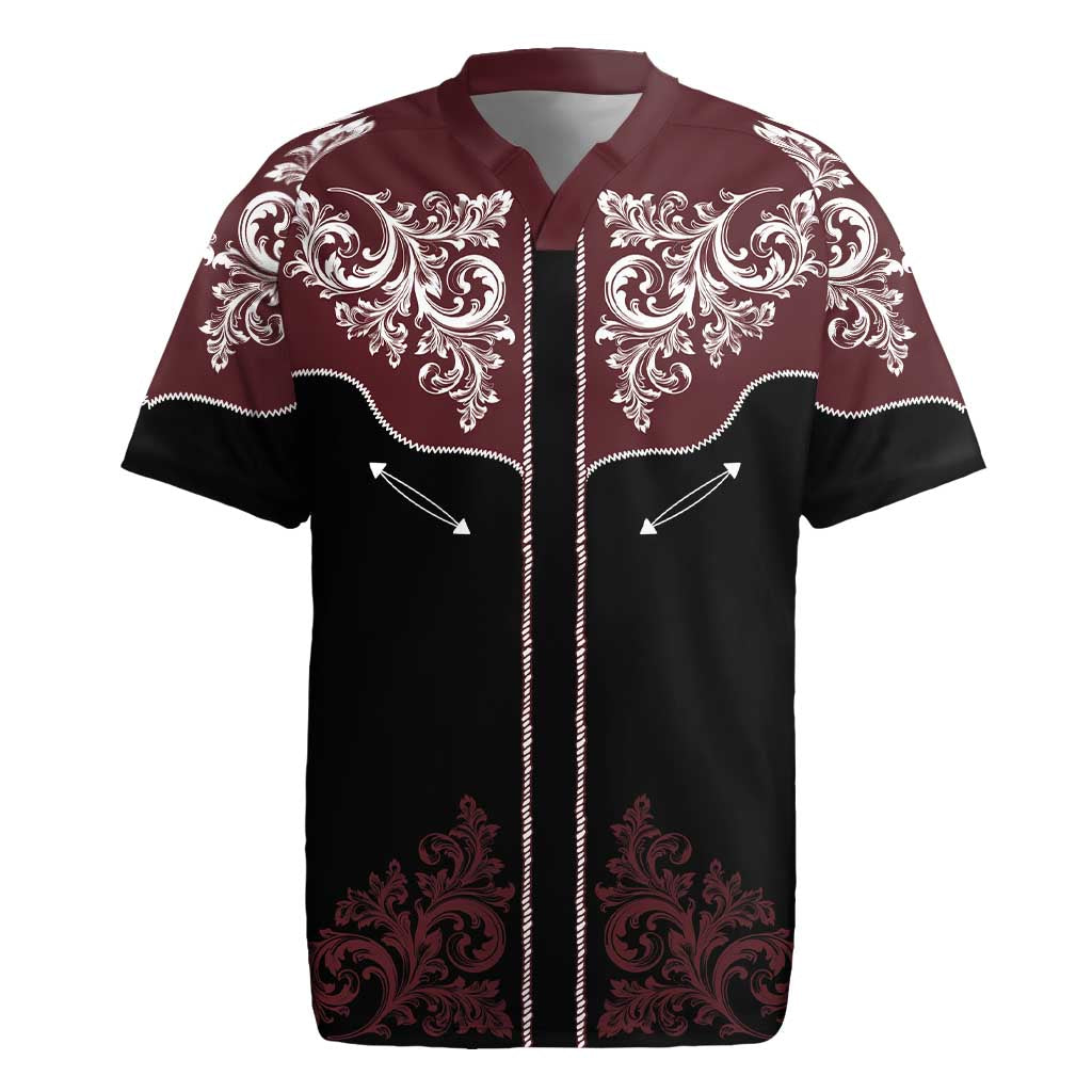 Vintage Western Cowboy Rugby Jersey Black Version - Wonder Print Shop