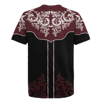 Vintage Western Cowboy Rugby Jersey Black Version - Wonder Print Shop