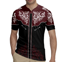 Vintage Western Cowboy Rugby Jersey Black Version - Wonder Print Shop