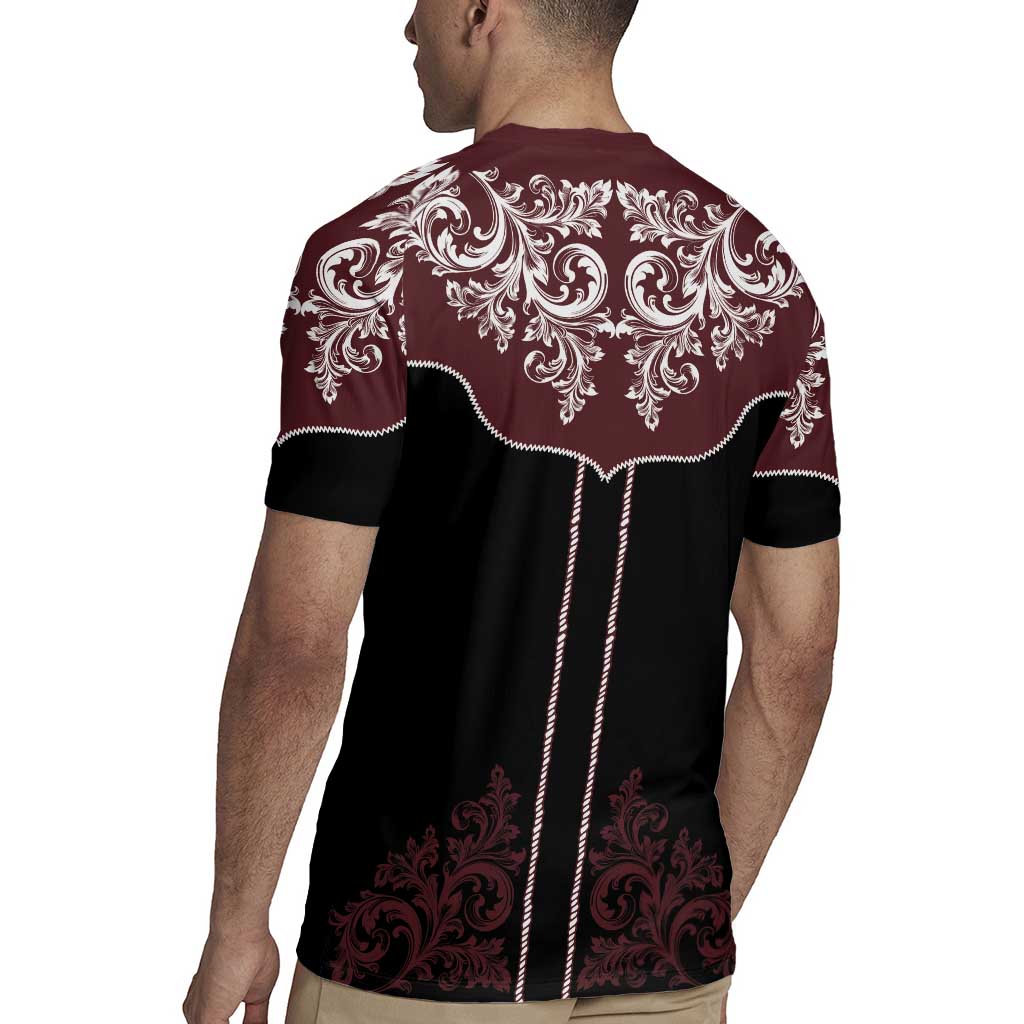 Vintage Western Cowboy Rugby Jersey Black Version - Wonder Print Shop