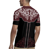 Vintage Western Cowboy Rugby Jersey Black Version - Wonder Print Shop