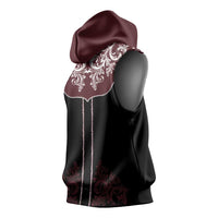 Vintage Western Cowboy Sleeveless Hoodie Black Version - Wonder Print Shop