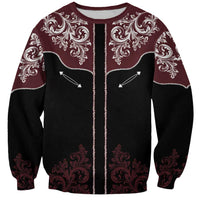 Vintage Western Cowboy Sweatshirt Black Version - Wonder Print Shop