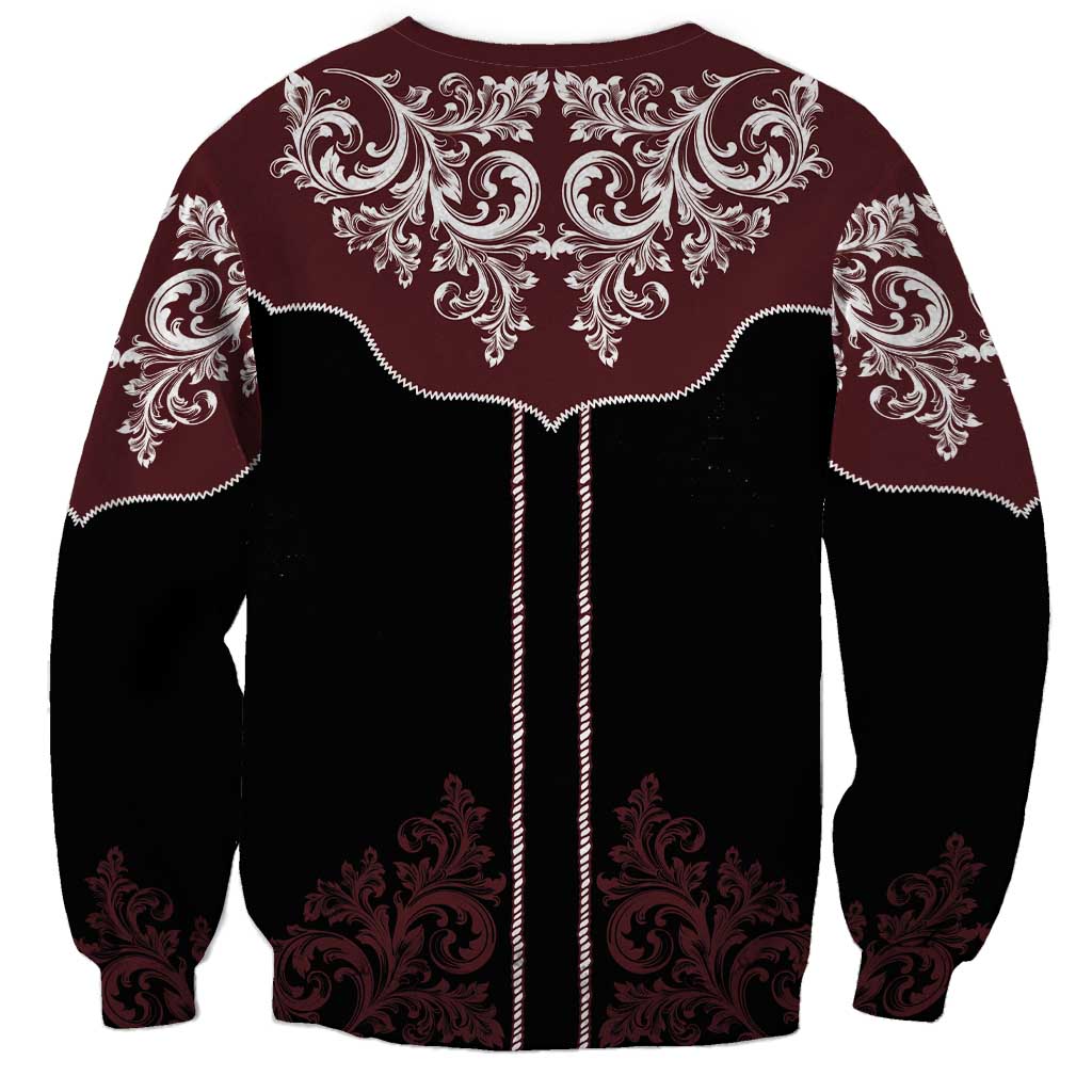 Vintage Western Cowboy Sweatshirt Black Version - Wonder Print Shop