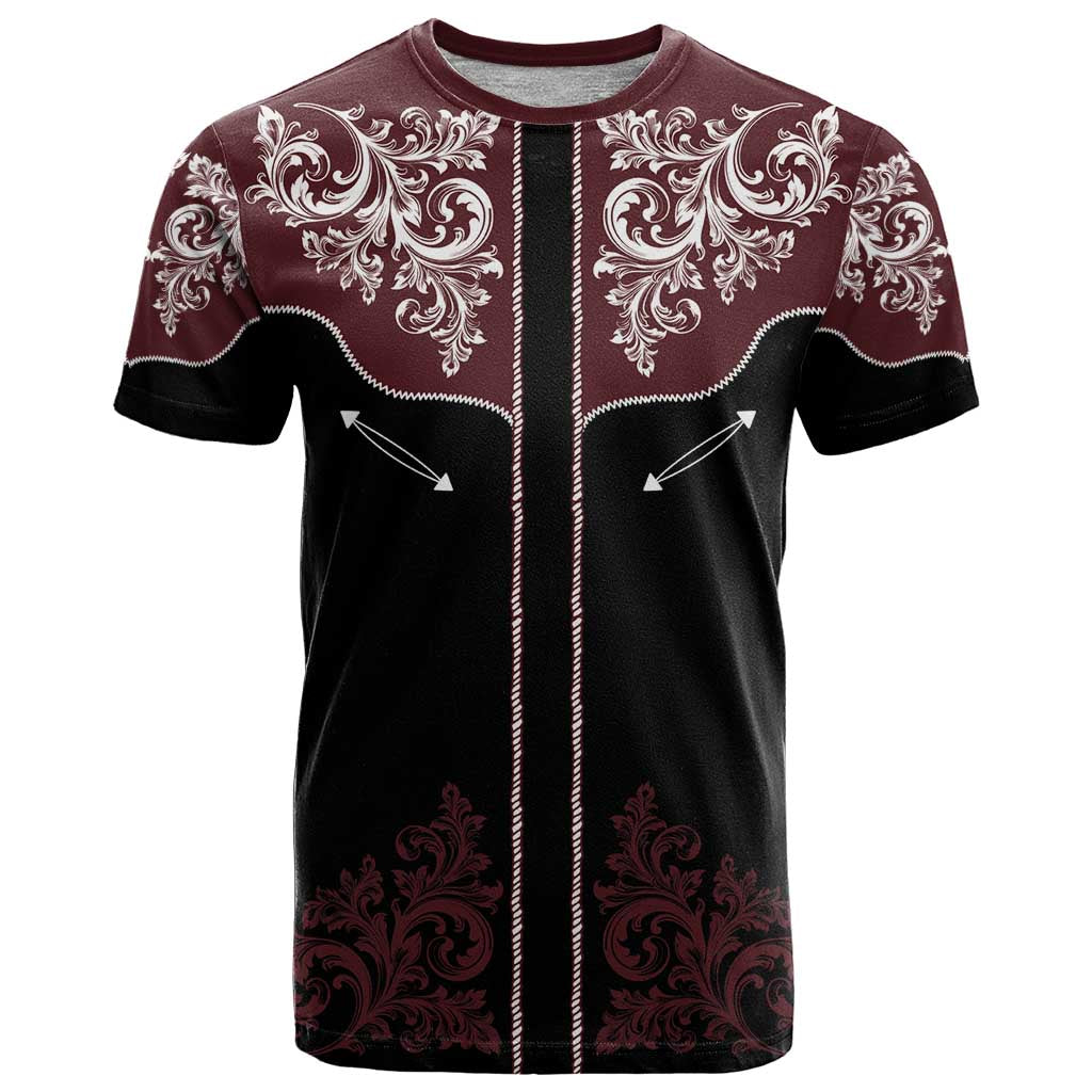 Vintage Western Cowboy T Shirt Black Version - Wonder Print Shop