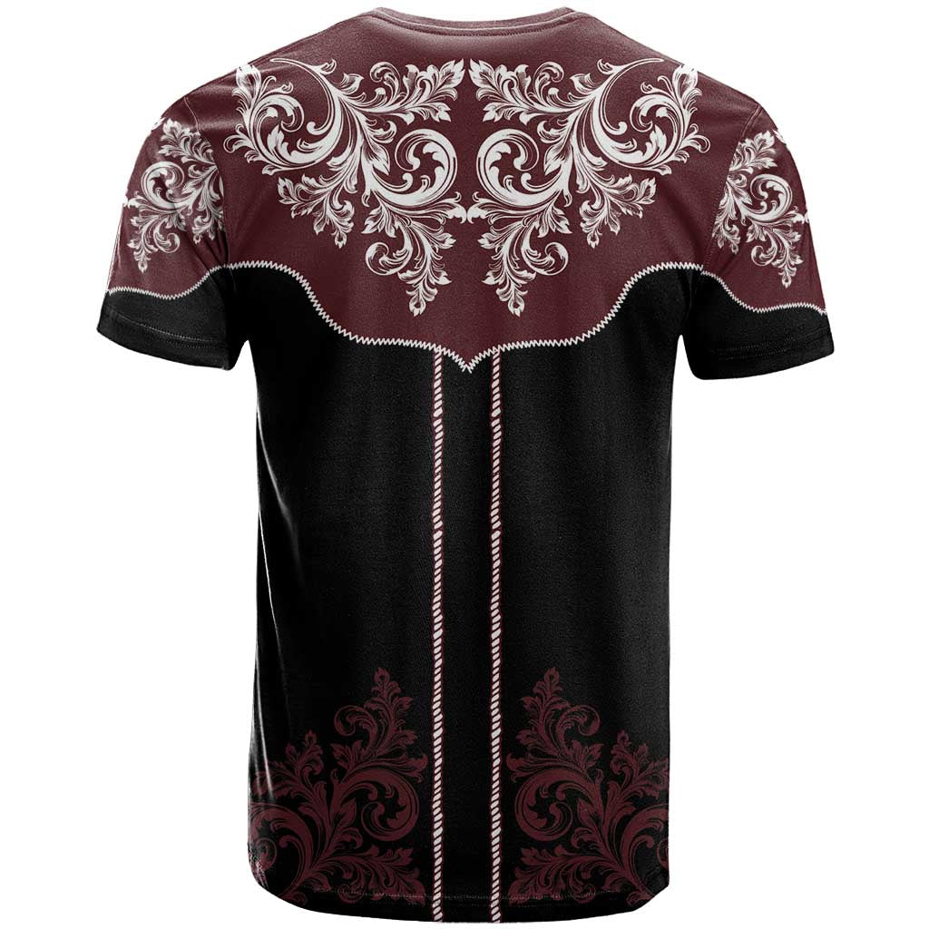 Vintage Western Cowboy T Shirt Black Version - Wonder Print Shop