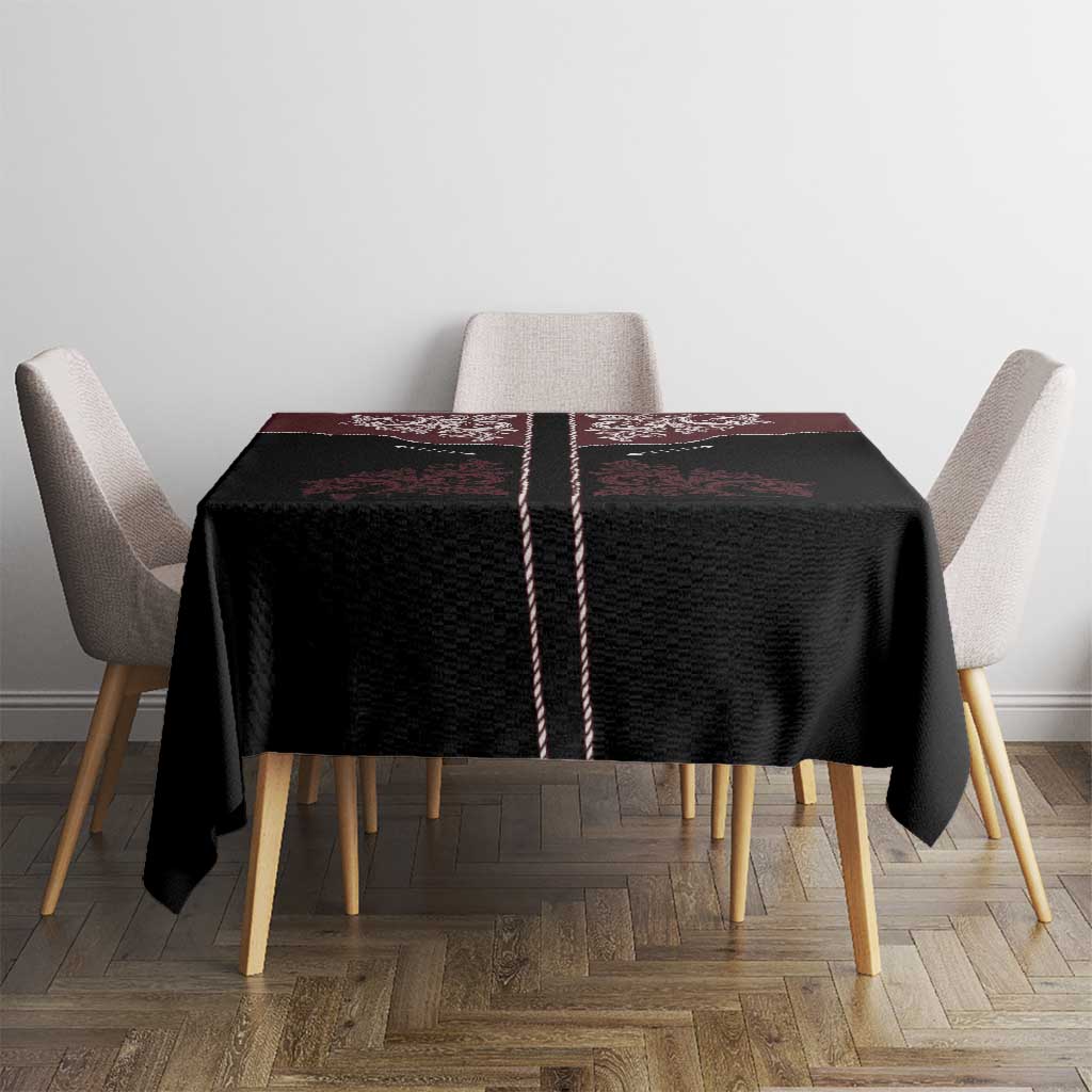 Vintage Western Cowboy Tablecloth Black Version - Wonder Print Shop