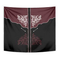 Vintage Western Cowboy Tapestry Black Version - Wonder Print Shop