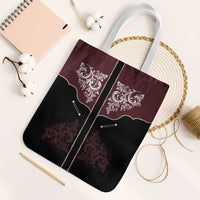 Vintage Western Cowboy Tote Bag Black Version - Wonder Print Shop