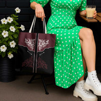 Vintage Western Cowboy Tote Bag Black Version - Wonder Print Shop