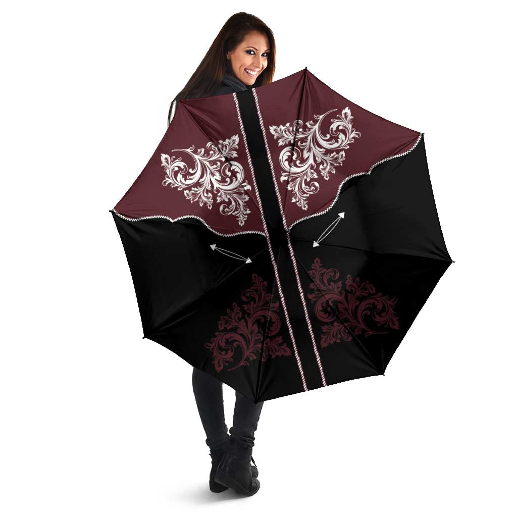 Vintage Western Cowboy Umbrella Black Version - Wonder Print Shop