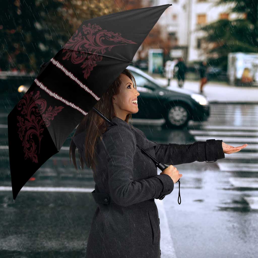 Vintage Western Cowboy Umbrella Black Version - Wonder Print Shop