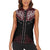 Vintage Western Cowboy Women Sleeveless Polo Shirt Black Version - Wonder Print Shop