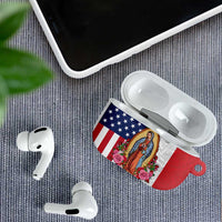 Guadalupe Virgin Mary AirPods Case Mexican American Flag - Wonder Print Shop