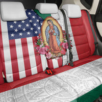 Guadalupe Virgin Mary Back Car Seat Cover Mexican American Flag - Wonder Print Shop