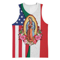 Guadalupe Virgin Mary Basketball Jersey Mexican American Flag - Wonder Print Shop
