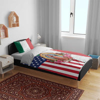 Guadalupe Virgin Mary Bedding Set Mexican American Flag - Wonder Print Shop