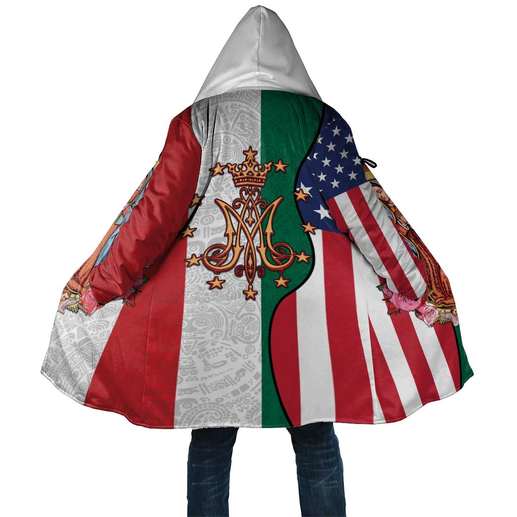 Guadalupe Virgin Mary Cloak Mexican American Flag - Wonder Print Shop