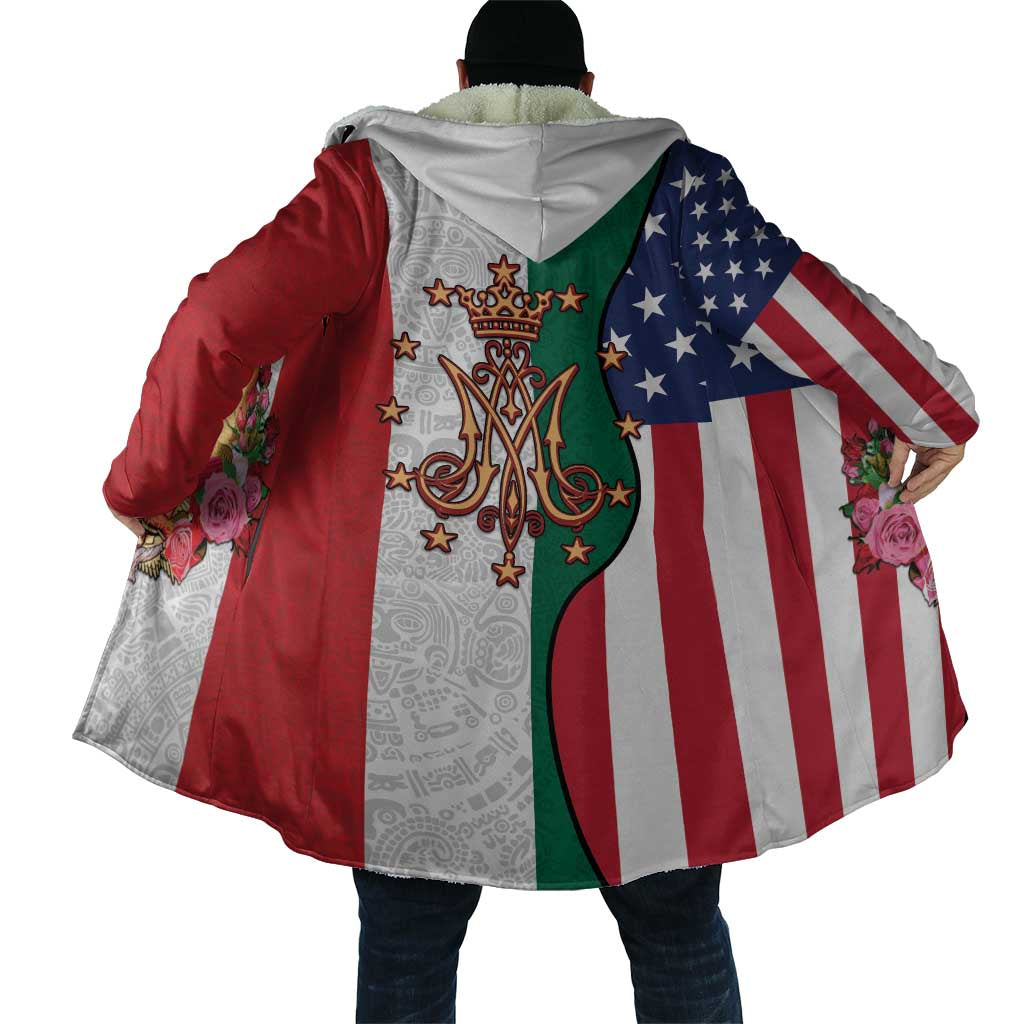 Guadalupe Virgin Mary Cloak Mexican American Flag - Wonder Print Shop