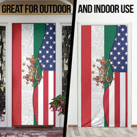 Guadalupe Virgin Mary Door Cover Mexican American Flag - Wonder Print Shop