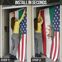 Guadalupe Virgin Mary Door Cover Mexican American Flag - Wonder Print Shop