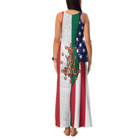 Guadalupe Virgin Mary Family Matching Tank Maxi Dress and Hawaiian Shirt Mexican American Flag - Wonder Print Shop