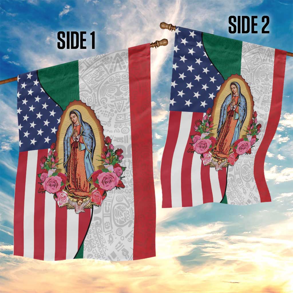Guadalupe Virgin Mary Garden Flag Mexican American Flag - Wonder Print Shop
