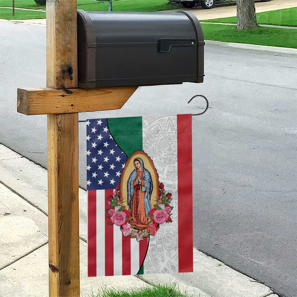 Guadalupe Virgin Mary Garden Flag Mexican American Flag - Wonder Print Shop