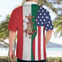 Guadalupe Virgin Mary Hawaiian Shirt Mexican American Flag - Wonder Print Shop