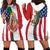 Guadalupe Virgin Mary Hoodie Dress Mexican American Flag - Wonder Print Shop