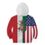 Guadalupe Virgin Mary Kid Hoodie Mexican American Flag - Wonder Print Shop