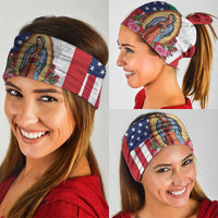 Guadalupe Virgin Mary Neck Gaiter Mexican American Flag - Wonder Print Shop