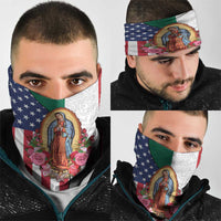 Guadalupe Virgin Mary Neck Gaiter Mexican American Flag - Wonder Print Shop