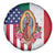 Guadalupe Virgin Mary Spare Tire Cover Mexican American Flag - Wonder Print Shop