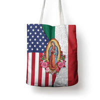 Guadalupe Virgin Mary Tote Bag Mexican American Flag - Wonder Print Shop