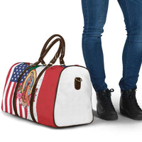 Guadalupe Virgin Mary Travel Bag Mexican American Flag - Wonder Print Shop