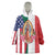 Guadalupe Virgin Mary Wearable Blanket Hoodie Mexican American Flag - Wonder Print Shop