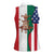 Guadalupe Virgin Mary Women Sleeveless Polo Shirt Mexican American Flag - Wonder Print Shop