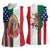 Guadalupe Virgin Mary Women Sleeveless Polo Shirt Mexican American Flag - Wonder Print Shop
