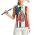 Guadalupe Virgin Mary Women Sleeveless Polo Shirt Mexican American Flag - Wonder Print Shop