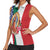 Guadalupe Virgin Mary Women Sleeveless Polo Shirt Mexican American Flag - Wonder Print Shop