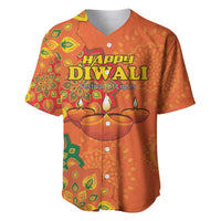 Happy Diwali India Baseball Jersey With Rangoli Patterns - Wonder Print Shop