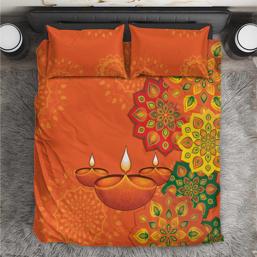 Happy Diwali India Bedding Set With Rangoli Patterns - Wonder Print Shop