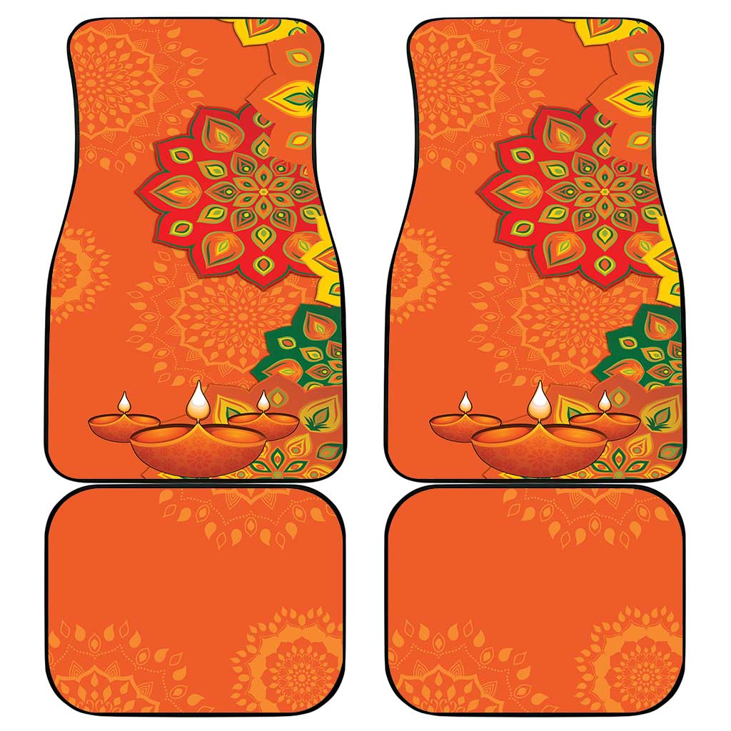 Happy Diwali India Car Mats With Rangoli Patterns - Wonder Print Shop