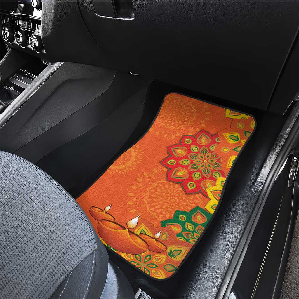 Happy Diwali India Car Mats With Rangoli Patterns - Wonder Print Shop